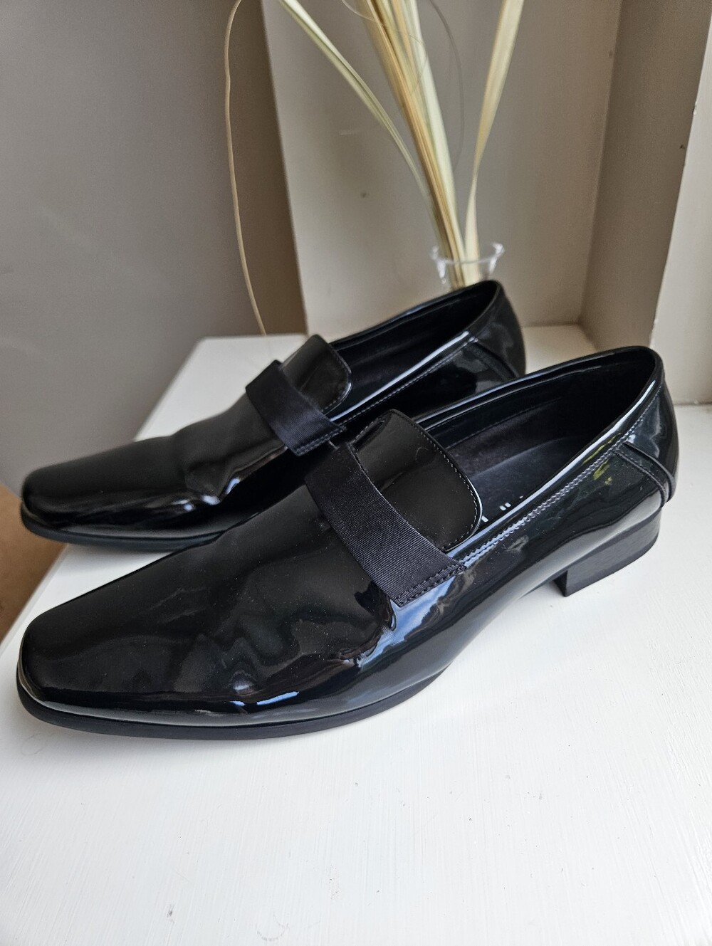 Calvin Klein Men's Bernard Patent Slip-on Loafer - size 13